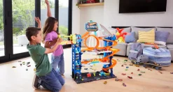 Hot Wheels City Mega Garage Playset Con 2 Macchinine Die-Cast, Box Per Riporre Oltre 50 Macchinine