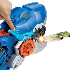 Hot Wheels® City Mega T-Rex Dino Trasportatore Con 2 Macchinine