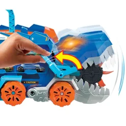 Hot Wheels® City Mega T-Rex Dino Trasportatore Con 2 Macchinine