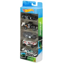 Hot Wheels- Confezione Da 5 Macchinine In Scala 1:64, Veicoli Assortiti, 3+Anni