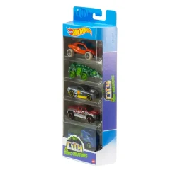 Hot Wheels- Confezione Da 5 Macchinine In Scala 1:64, Veicoli Assortiti, 3+Anni