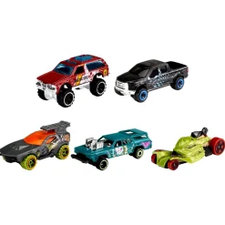 Hot Wheels- Confezione Da 5 Macchinine In Scala 1:64, Veicoli Assortiti, 3+Anni