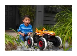 Hot Wheels Monster Trucks Tiger Shark L'Inarrestabile Veicolo Radiocomandato, Fuoristrada 4 4 Radiocomandato, Giocattolo Per Bambini Dai 4 Anni In Su
