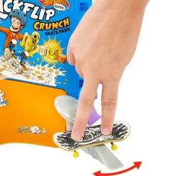 Hot Wheels Skate Ciotola Per Cereali Da Skate Di Tony Hawk, Playset A Tema Cereali Con 1 Fingerboard E 1 Paio Di Scarpine Da Skate