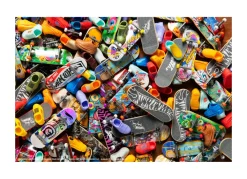 Hot Wheels Skate Multi-Pack Assortimento Tony Hawk, Set Con 4 Fingerboard Assemblate E 2 Paia Di Scarpe Da Skate Rimovibili E In Stili Diversi, 5+ Anni, Hgt84