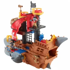 Imaginext Il Galeone Dei Pirati A Forma Di Squalo Con Mini Personaggi E Accessori Inclusi