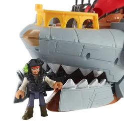 Imaginext Il Galeone Dei Pirati A Forma Di Squalo Con Mini Personaggi E Accessori Inclusi