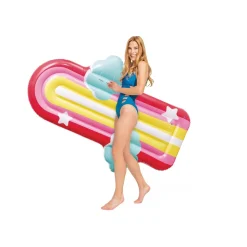 Intex Materassino Mare Gonfiabile Rainbow Con Nuvole, Multicolore, 175X117X20 Cm