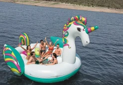 Isola Gonfiabile Unicorno Gigante Per 6 Persone Bestway® (5.90 M)