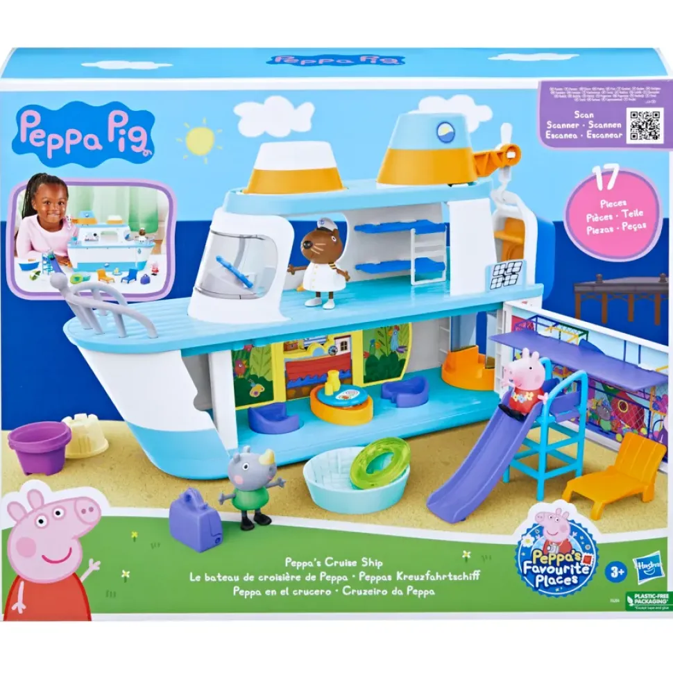 La Crociera Di Peppa Pig, Playset Di Peppa Pig Con 17 Pezzi, Giocattoli Per Eta Prescolare, Dai 3 Anni In Su