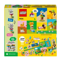 Lego Classic 11034 Animali Domestici Creativi, Giocattolo Per Bambini Di 5+ Anni Per Costruire Cane, Gatto E Altri Animali
