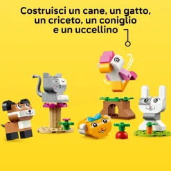 Lego Classic 11034 Animali Domestici Creativi, Giocattolo Per Bambini Di 5+ Anni Per Costruire Cane, Gatto E Altri Animali