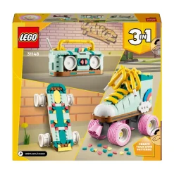 Lego Creator 31148 3In1 Pattino A Rotelle Retro Trasformabile In Mini Skateboard O Radio Giocattolo, Giochi Per Bambini 8+