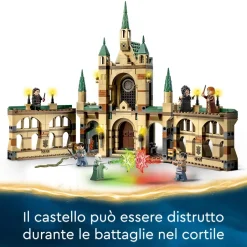 Lego Harry Potter 76415 La Battaglia Di Hogwarts, Castello Giocattolo Con Minifigure Di Bellatrix Lestrange E Voldemort