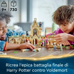 Lego Harry Potter 76415 La Battaglia Di Hogwarts, Castello Giocattolo Con Minifigure Di Bellatrix Lestrange E Voldemort