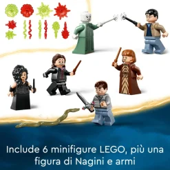 Lego Harry Potter 76415 La Battaglia Di Hogwarts, Castello Giocattolo Con Minifigure Di Bellatrix Lestrange E Voldemort