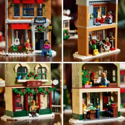 Lego Icons 10308 Festivita Nella Strada Principale, Modellino Da Costruire Di Villaggio Con Decorazioni Natalizie, Idea Regalo