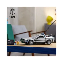 Lego Icons 10300 Macchina Del Tempo Ritorno Al Futuro, Set Modellino Delorean Da Costruire, Minifigure Di Doc E Marty Mcfly