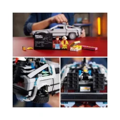 Lego Icons 10300 Macchina Del Tempo Ritorno Al Futuro, Set Modellino Delorean Da Costruire, Minifigure Di Doc E Marty Mcfly