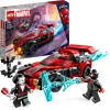Lego Marvel 76244 Miles Morales Vs. Morbius, Spider-Man Giocattolo Per Bambini Con Macchina Da Corsa E Minifigure Di Spidey