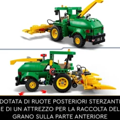 Lego Technic 42168 John Deere 9700 Forage Harvester, Trattore Giocattolo Per Bambini 9+ Anni, Veicolo Mietitrebbia Funzionante