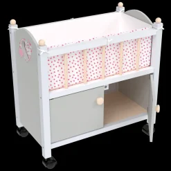Lettino Con Ruote In Legno
