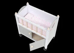 Lettino Con Ruote In Legno