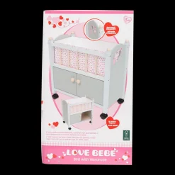 Lettino Con Ruote In Legno