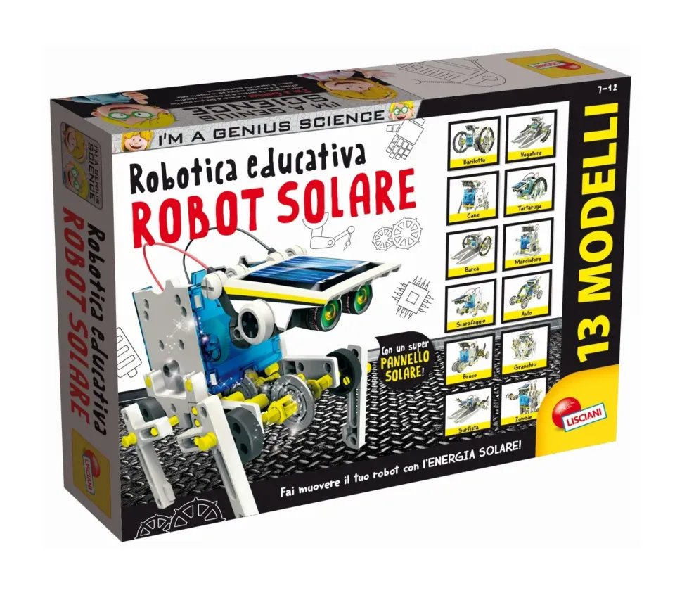 Lisciani Scienza Hi Tech Robot 13 Modelli Energia Solare