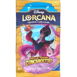 Lorcana Disney Booster Pack -Bustina Da 12 Carte Nelle Terre D'Inchiostro Ravensburger