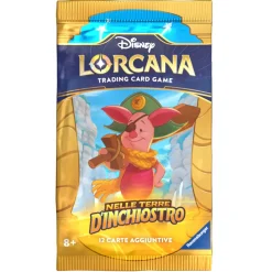 Lorcana Disney Booster Pack -Bustina Da 12 Carte Nelle Terre D'Inchiostro Ravensburger