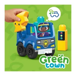 Mega Bloks Green Town Bus Ecologico Amici Bio, Set Da Costruzione Con 36 Blocchi, Giocattolo Per Bambini 1+ Anni, Hdx90