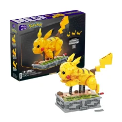 Mega Pokemon Kinetic Pikachu, Set Da Costruzione Da 1095 Pezzi, Personaggio Meccanizzato Con Percorso Roccioso Animato, Da Collezione, 12+ Anni, Hgc23