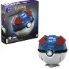 Mega Pokemon Mega Ball Gigante, Set Da Costruire Con 299 Pezzi E Luci, Pulsante Centrale Si Illumina E Lampeggia
