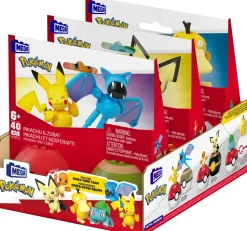 Mega Pokemon Set Collezione Di Poke Balls, Ciascuno Da Costruire Con 40 Mattoncini E Che Include 2 Poke Balls E 2 Personaggi Del Mondo Pokemon