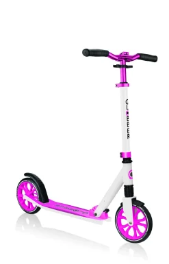 Monopattino Globber Nl 205 Ripiegabile Bianco E Rosa Adatto Per Bambini 7 -12 Anni