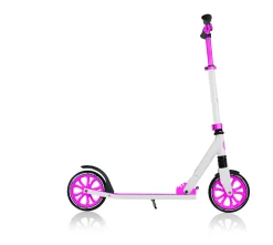 Monopattino Globber Nl 205 Ripiegabile Bianco E Rosa Adatto Per Bambini 7 -12 Anni