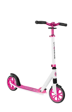 Monopattino Globber Nl 205 Ripiegabile Bianco E Rosa Adatto Per Bambini 7 -12 Anni