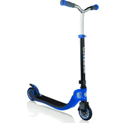 Monopattino Globber Primo Foldable Lights & Flow 125 3 Ruote Navy Blue- Per Bambini 3-7 Anni