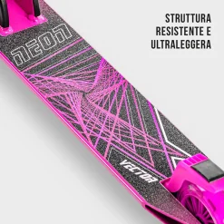 Monopattino Neon Vector Regolabile In Altezza, Antiscivolo, Con Luci Led Da 100 Mm E Massimo Supportato 60 Kg- Per Bambini Dai 5 Ai 9 Anni- Disponibile In Diverse Varianti