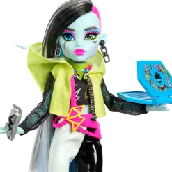 Monster High Segreti Da Brivido Neon Frights Frankie Stein, Playset Con Bambola, Abiti E Armadietto Per I Look