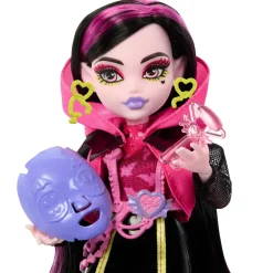Monster High Segreti Da Brivido Neon Frights Draculaura, Playset Con Bambola, Abiti E Armadietto Per I Look