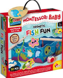Montessori Baby Legno Magnetic Fish Fun