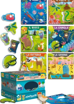 Montessori Tombola Tattile Degli Animali