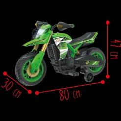 Moto Cross 6V Per Bimbi: Fari, Suoni Realistici, Poggiapiedi, Stabilizzatore E Caricabatteria Inclusi Adatta A Bambini Dai 3 Ai 5 Anni