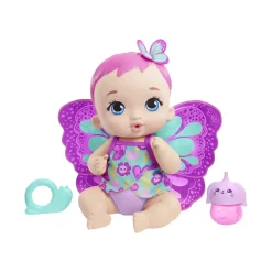 My Garden Baby, Bambola Junior Farfalla Rosa (30 Cm) Con Pannolino Riutilizzabile, Vestiti E Ali Rimovibili; Giocattolo Per Bambini 2+ Anni, Gyp10