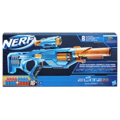 Nerf Elite 2.0 Eaglepoint Rd-8, Blaster Con Tamburo Da 8 Dardi, Mirino E Canna Staccabili
