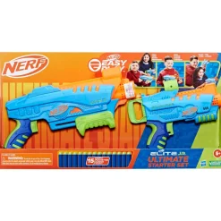 Nerf Elite Junior Set Ultimate Starter, 2 Blaster, 15 Dardi Nerf Elite