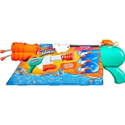 Nerf Super Soaker Hydro Frenzy, Blaster Ad Acqua 3-In-1, Con Bocchetta Regolabile E 2 Tubi Lancia-Acqua