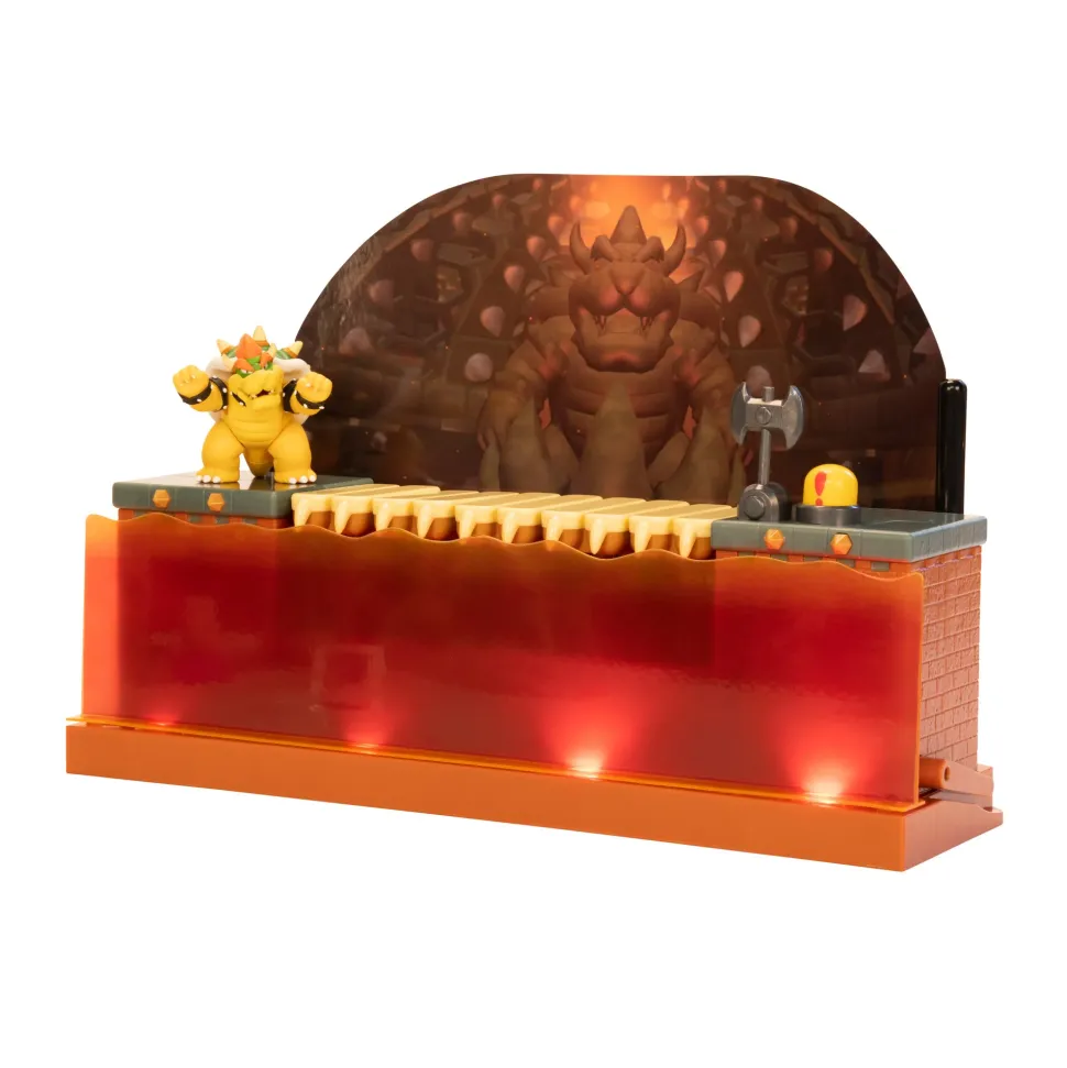 Nintendo Playset Battaglia Di Bowser Deluxe. Con Personaggio Esclusivo!